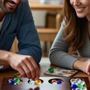 Wooden Mancala Board Game